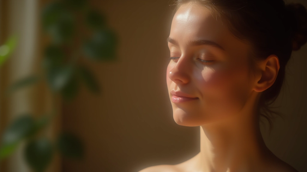 Gesloten ogen in moment van diepe concentratie en innerlijke rust met natuurlijk licht