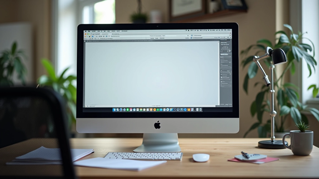 Organized digital workspace on computer screen
